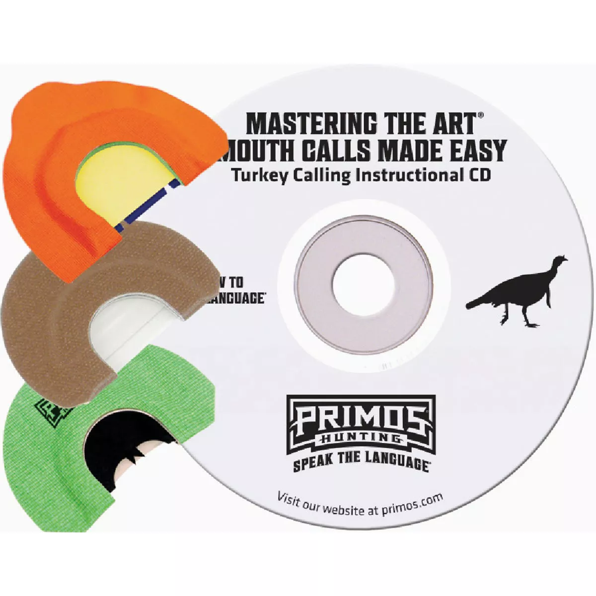 Primos Mastering the Art 3-Piece Turkey Mouth Call Set with CD