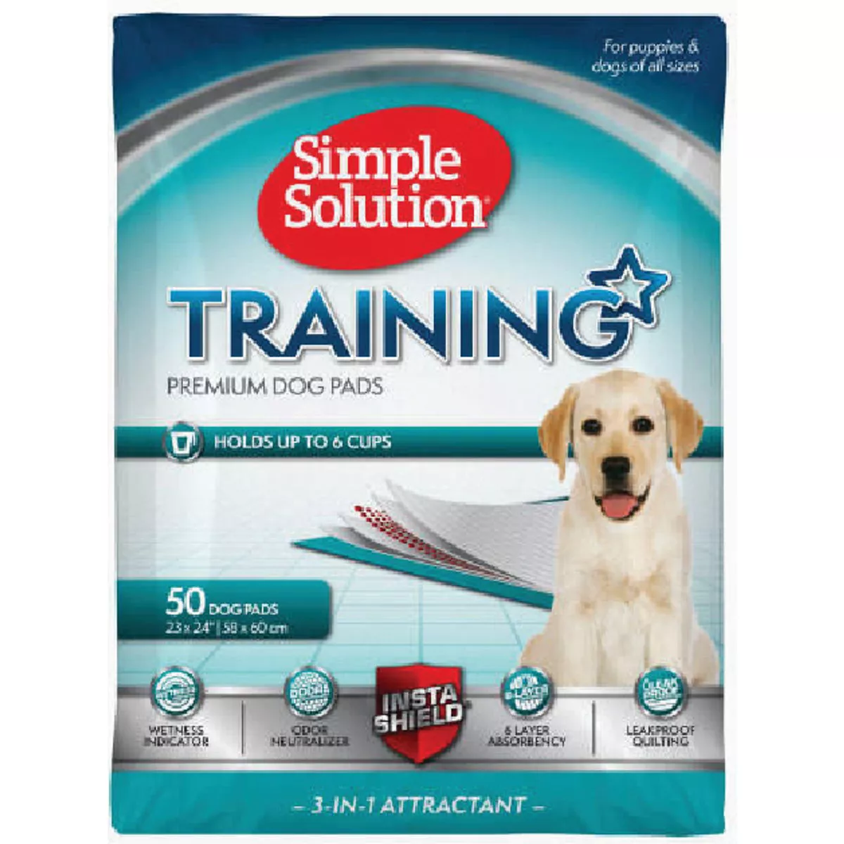 Simple Solution 23 In. x 24 In. Original Training Pads (50-Pack)