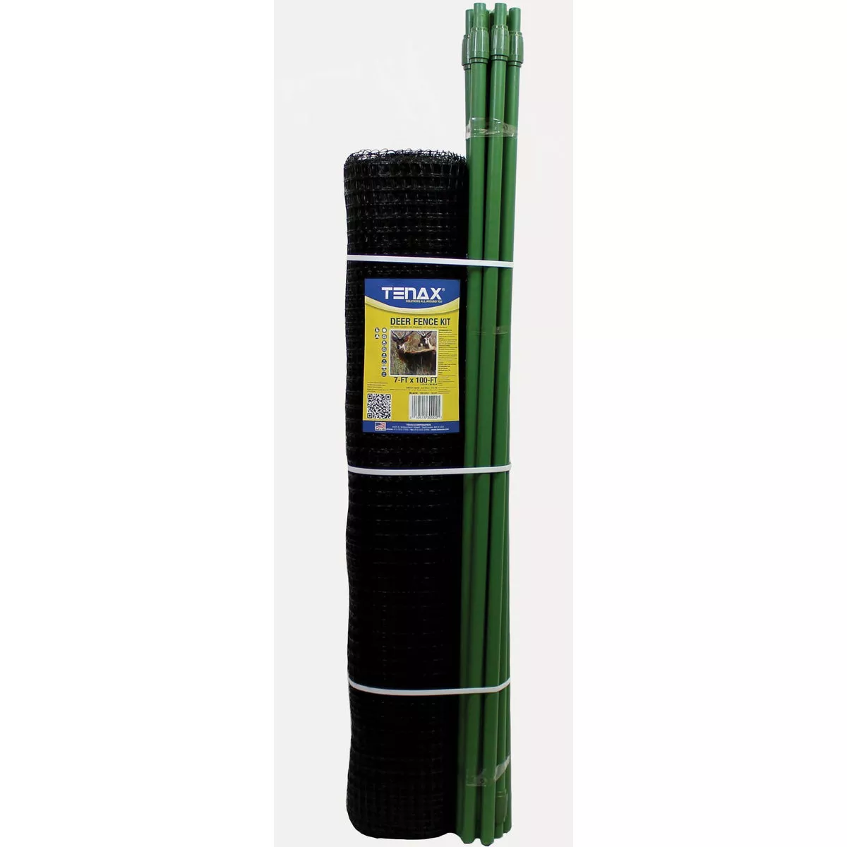 Tenax 7 Ft. x 100 Ft. Polypropylene Deer Fence Kit, Black