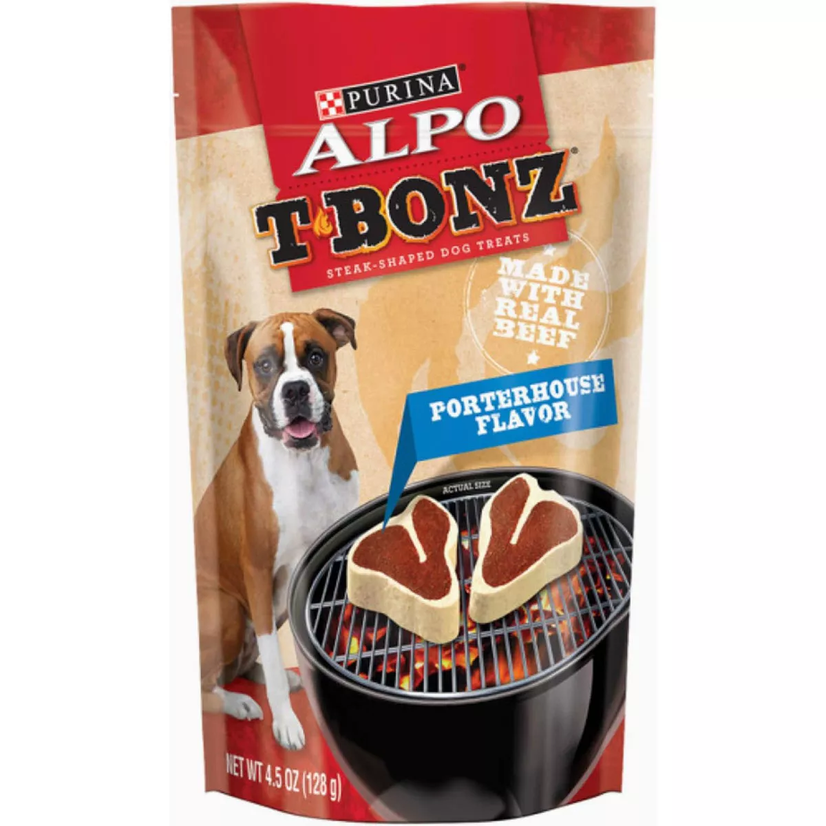 Purina Alpo T-Bonz Porterhouse Flavor Chewy Dog Treat, 45 Oz. - photo 2