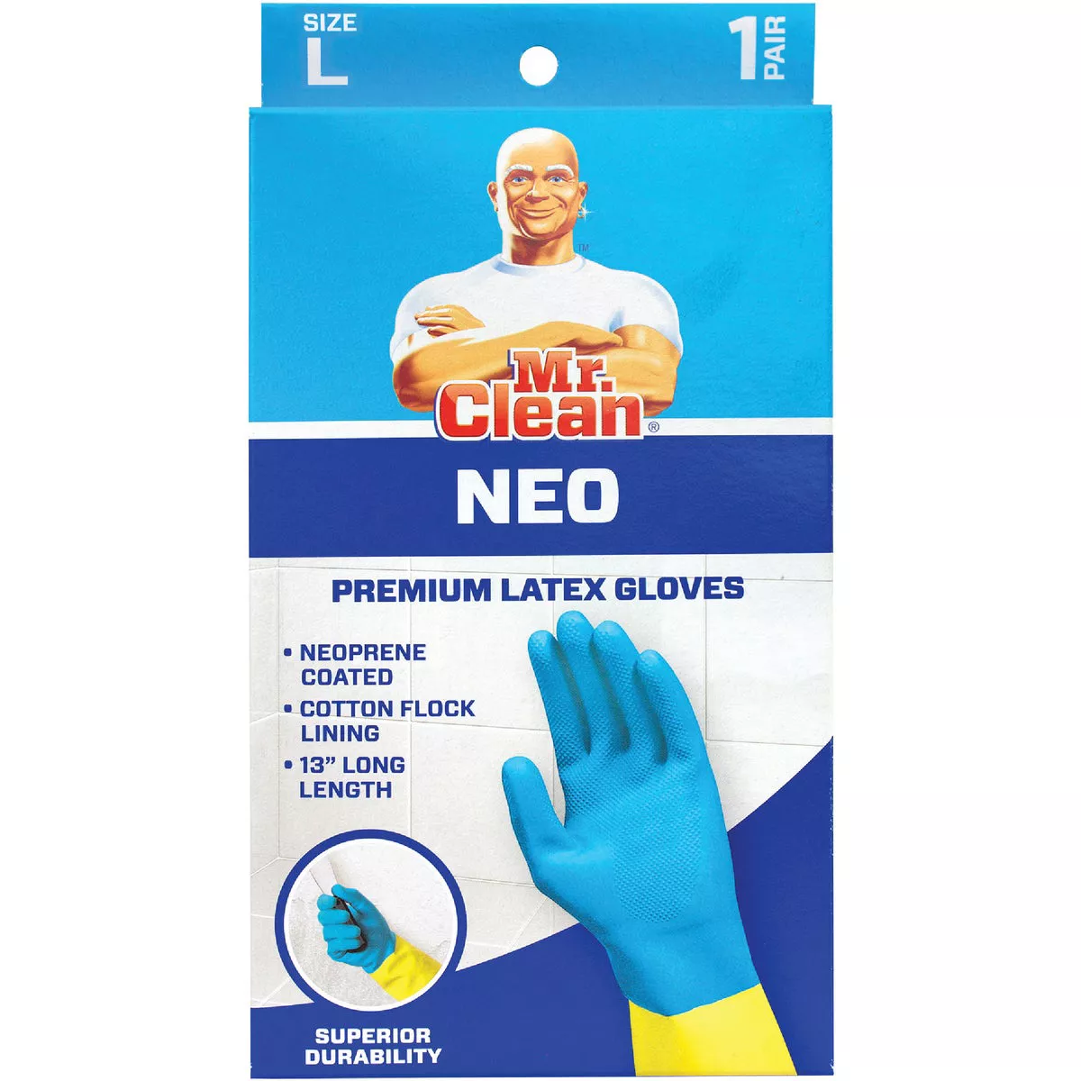 Mr. Clean Large Latex Neo Household Gloves