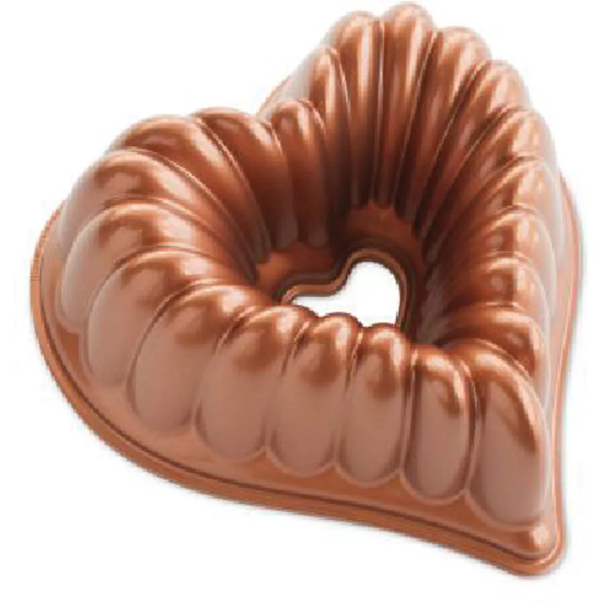Nordic Ware Nonstick Cast Aluminum Heart Bundt Pan