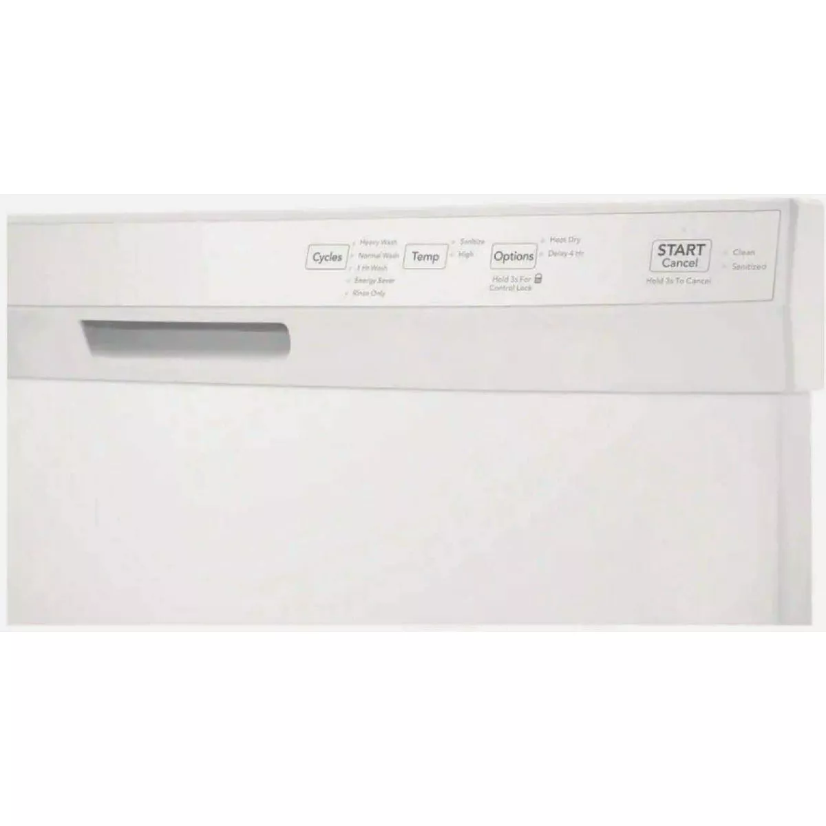 Frigidaire 24 In. Front Control Tall Tub Built-In Dishwasher with Sanitize Cycle, White - photo 2