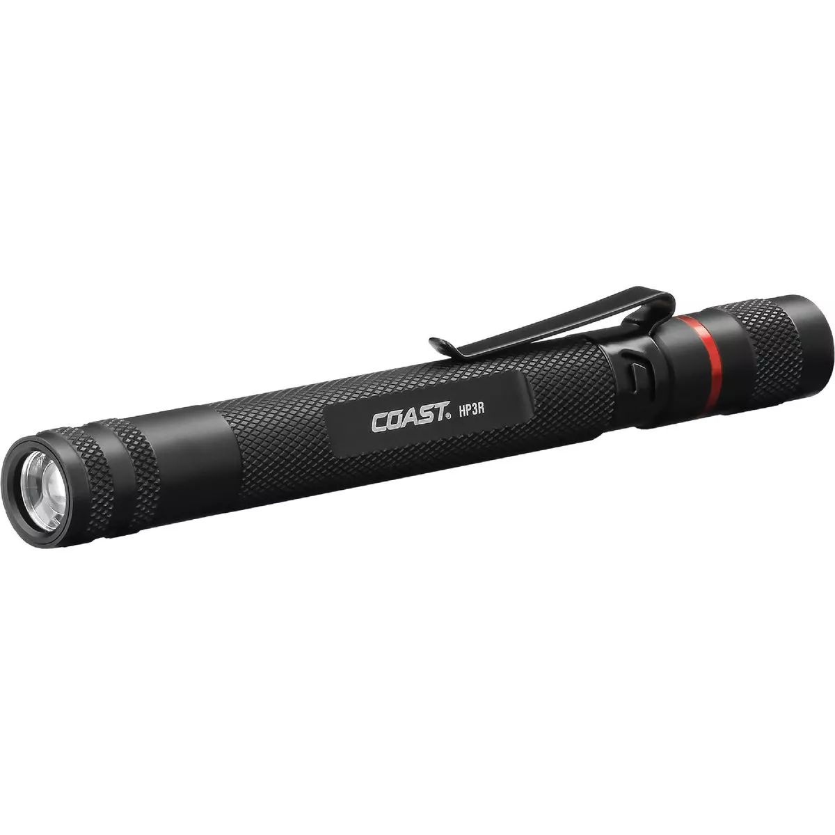 Coast 245 Lm. Rechargeable Stainless Steel/Poly Penlight, Black