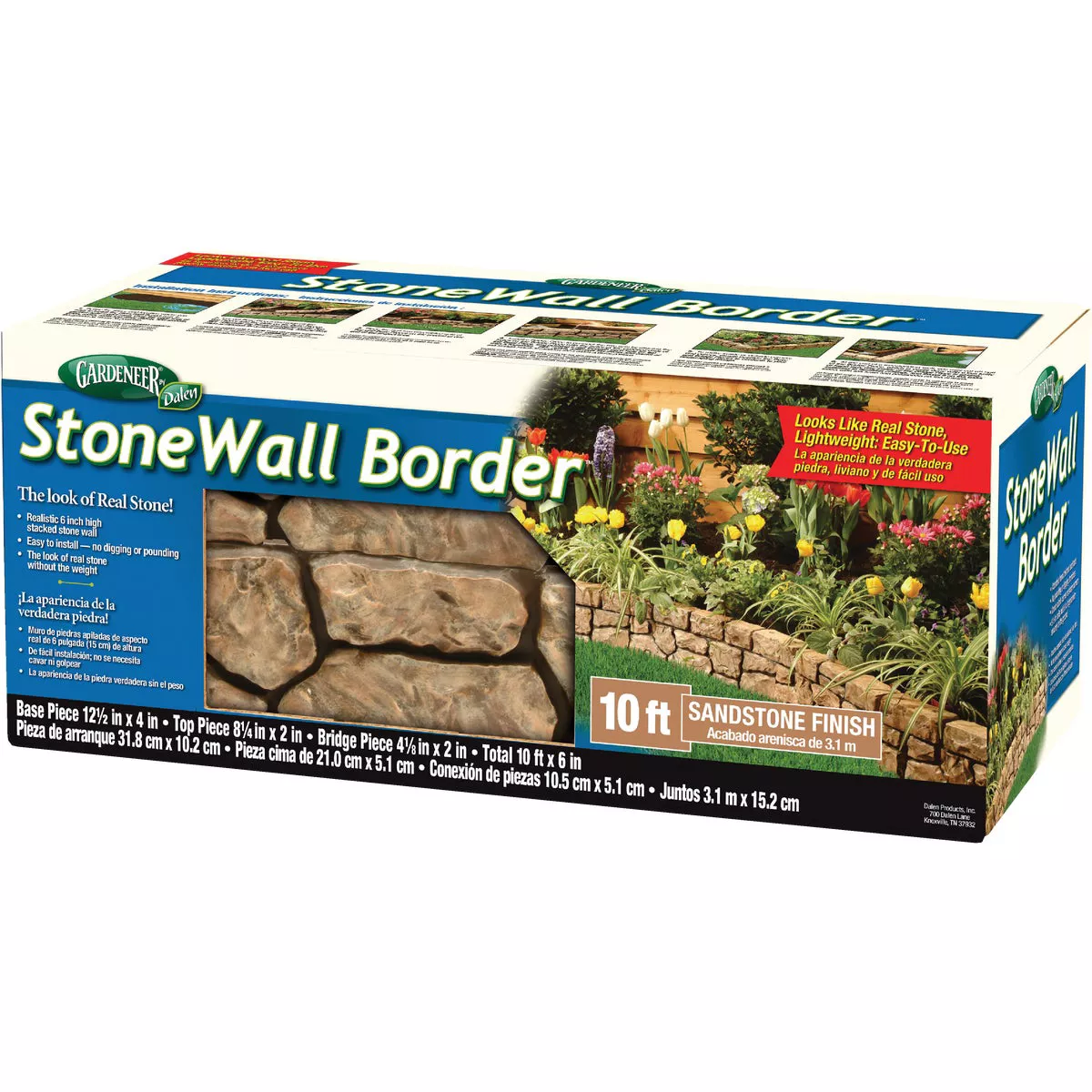 Dalen 6 In. H. x 10 Ft. L. High Impact Polystyrene Sandstone Lawn Edging