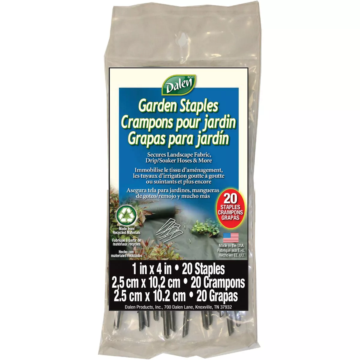 Dalen Carbon Steel Wire 4 In. Landscape Fabric Staple (20-Pack)