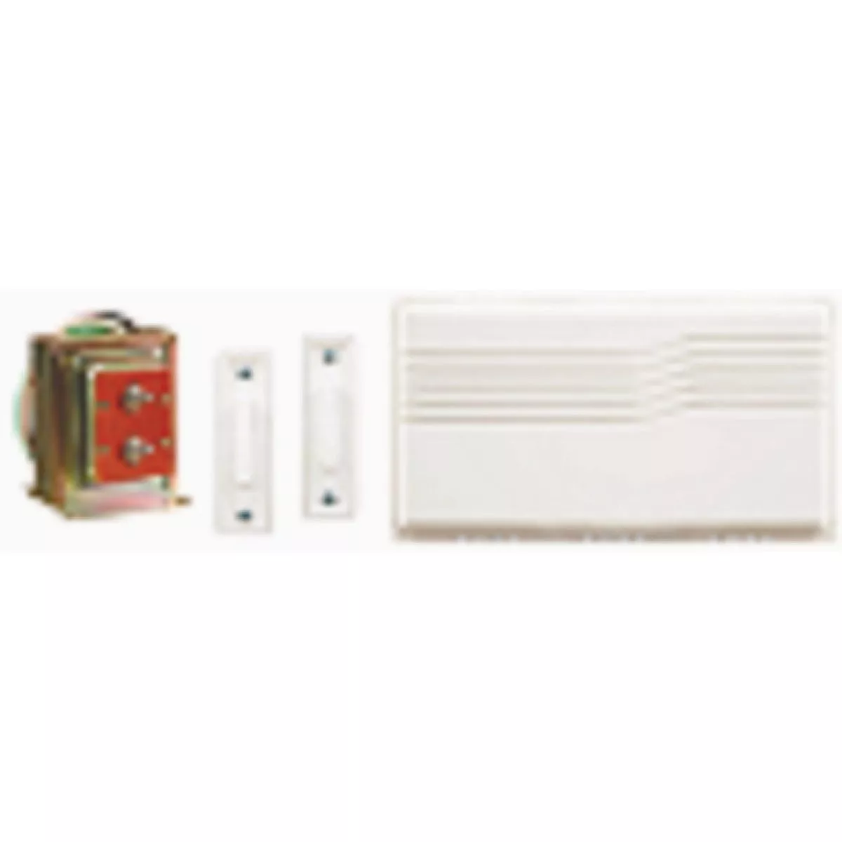 Heath Zenith White Wired Door Chime Kit, 2-Button