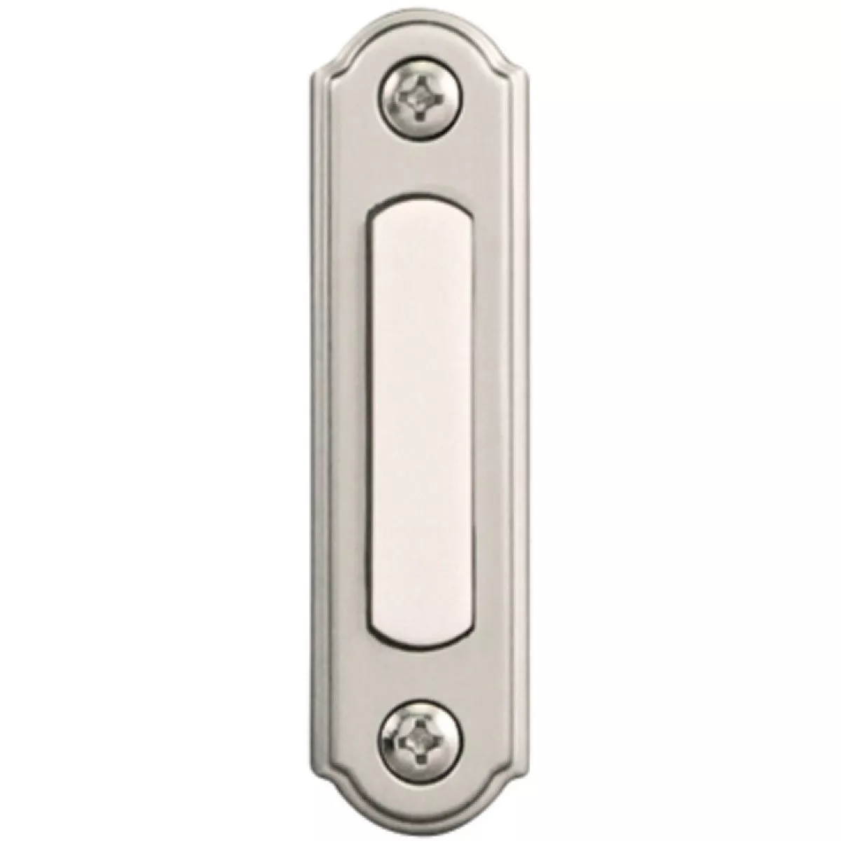 Heath Zenith Wired Brushed Nickel Lighted Doorbell Push-Button