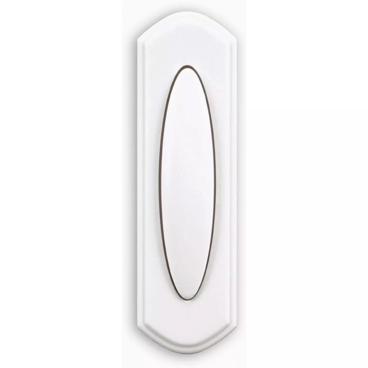 Heath Zenith Battery Operated White Wireless Doorbell Button