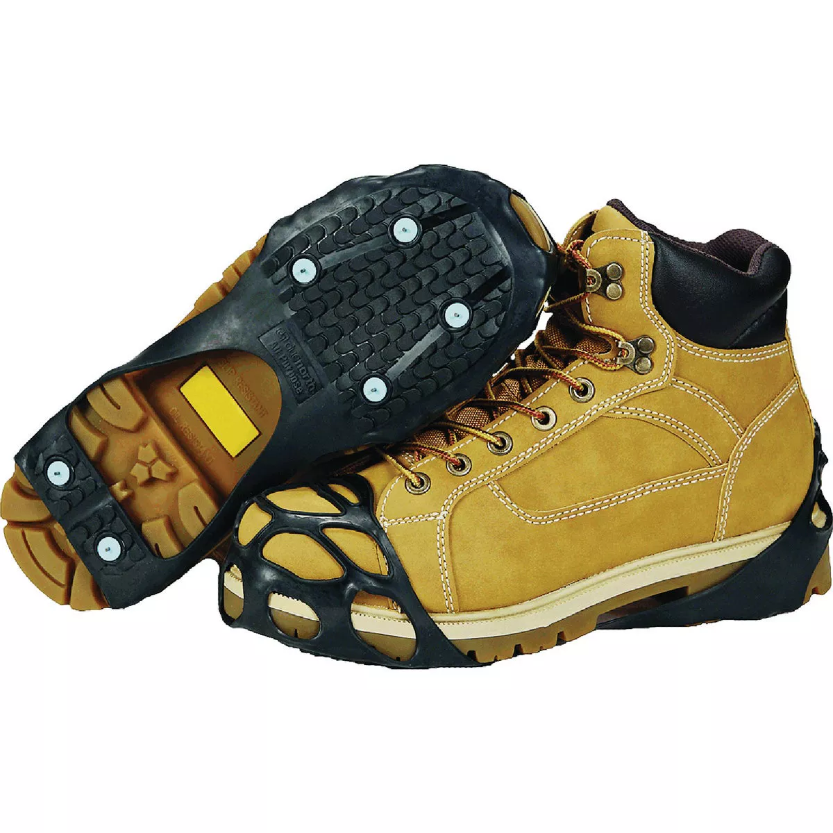 Due North Large Black Rubber Shoe Traction Aid