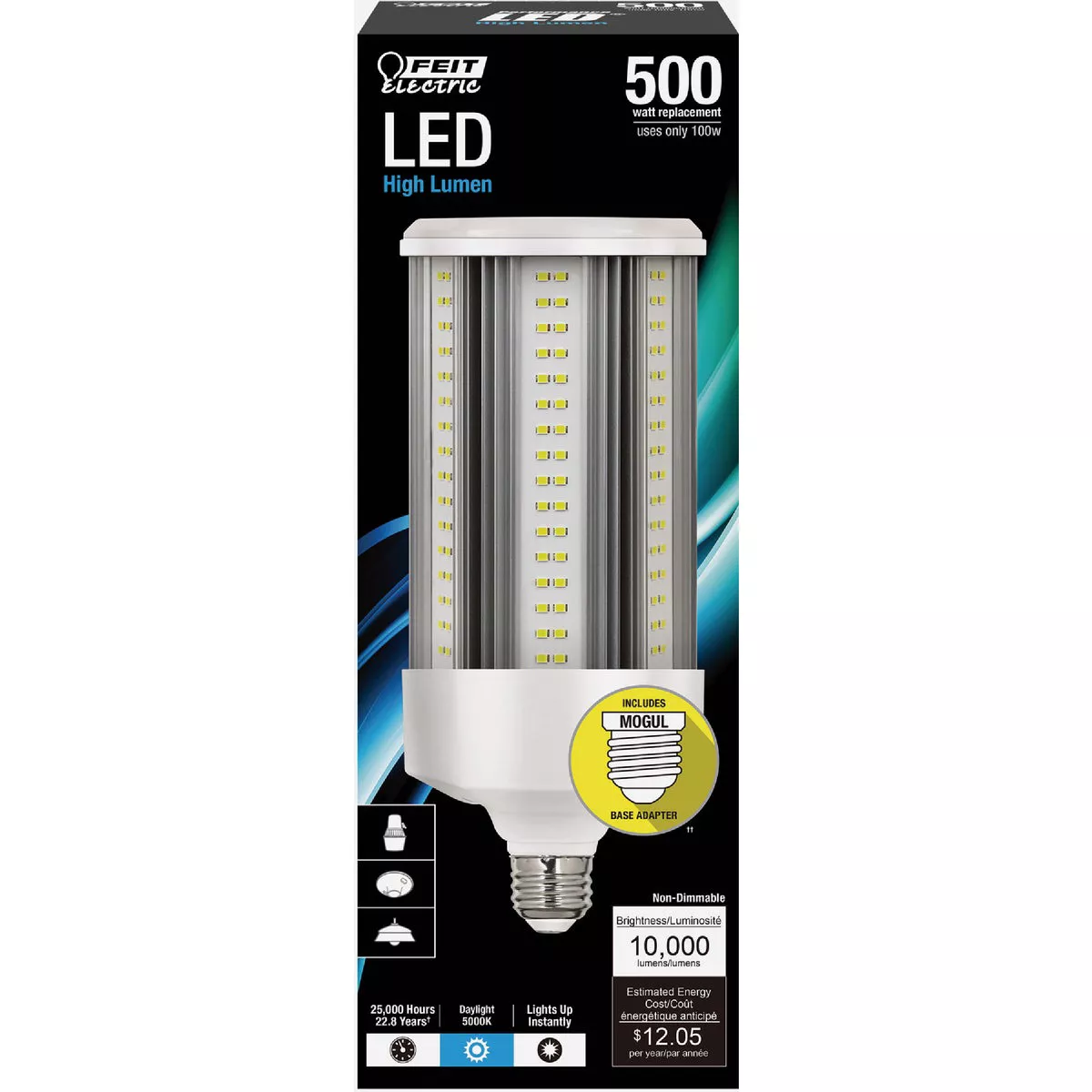 Feit LED Cylinder E26/E39 5K 10000L Light