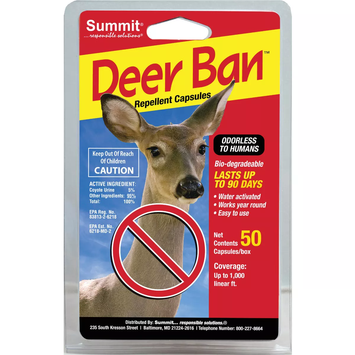 Summit Deer Ban Deer Repellent Capsules (50-Count)