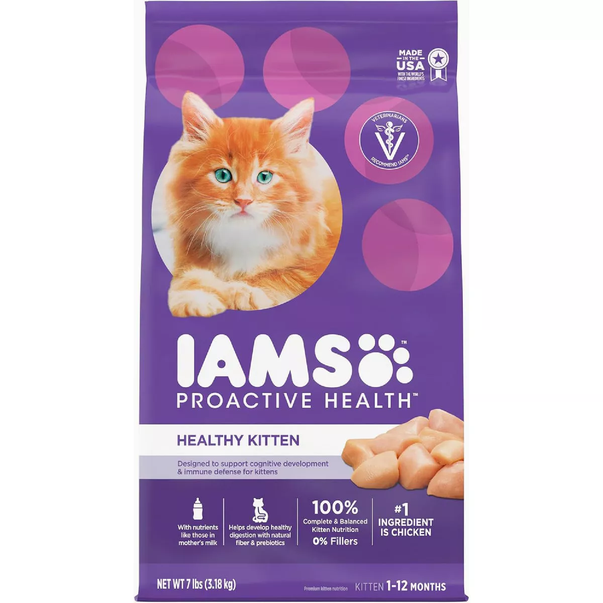 Iams Proactive Health 7 Lb. Chicken Flavor Dry Kitten Food - photo 2