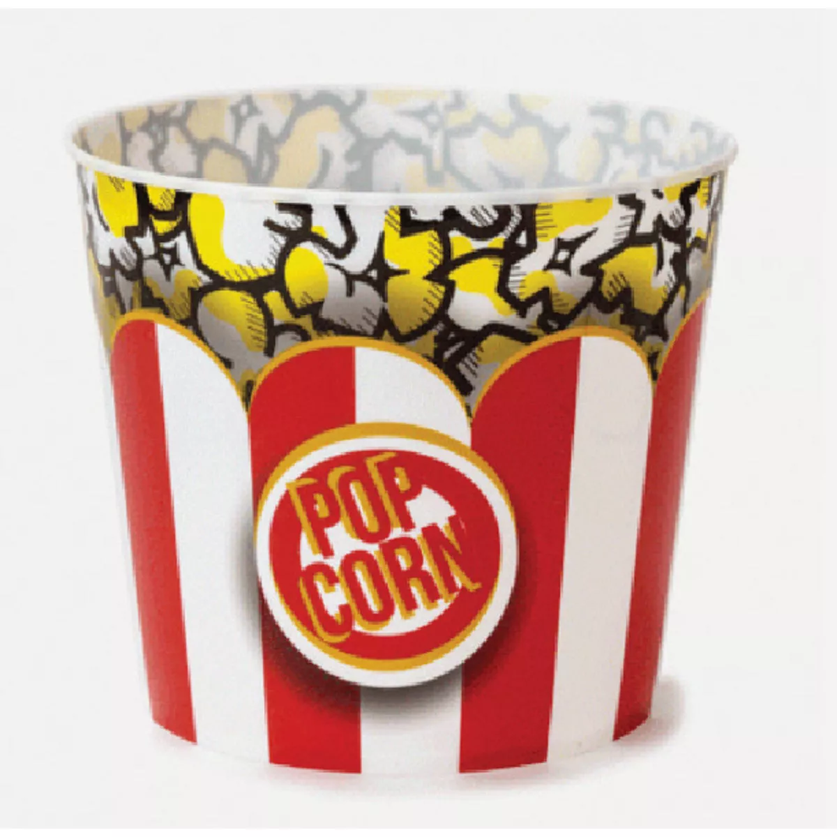 Wabash Valley Farms 220 Oz. Red/White Classic Striped Popcorn Tub