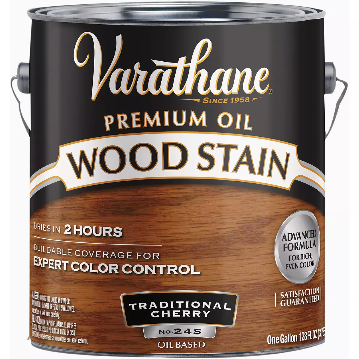 Varathane Premium Oil-Based Interior Wood Stain, Traditional Cherry, 1 Gal.
