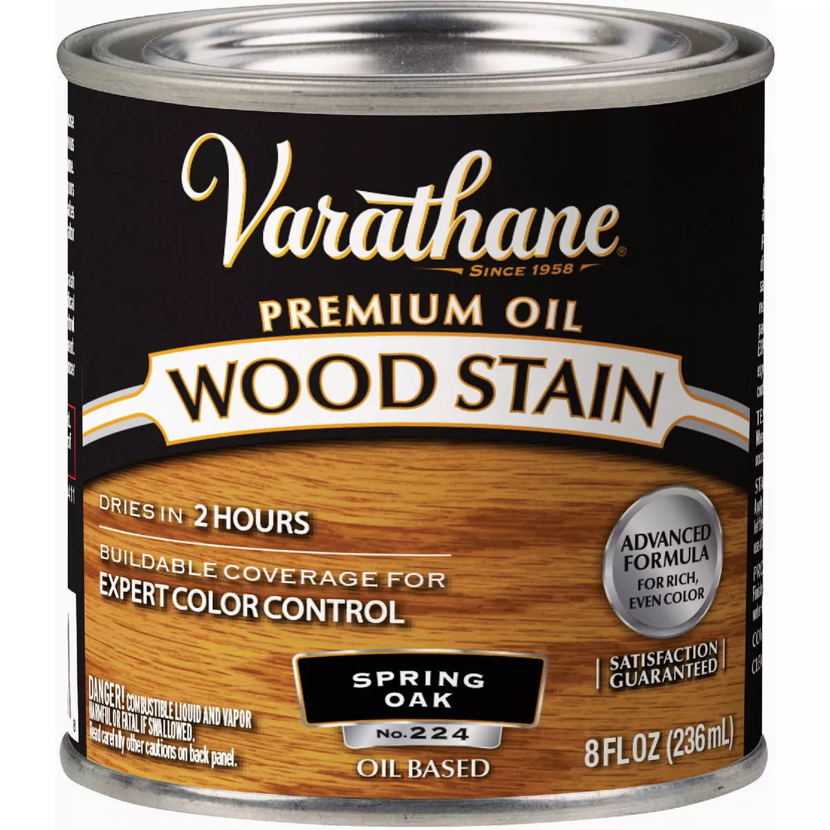 Varathane Premium Oil-Based Interior Wood Stain, Spring Oak, 1/2 Pt.