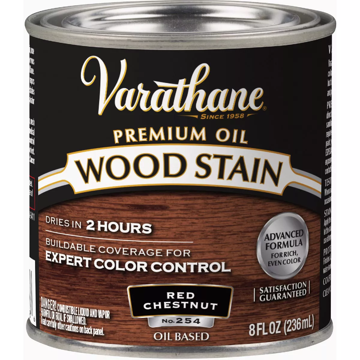 Varathane Premium Oil-Based Interior Wood Stain, Red Chestnut, 1/2 Pt ...