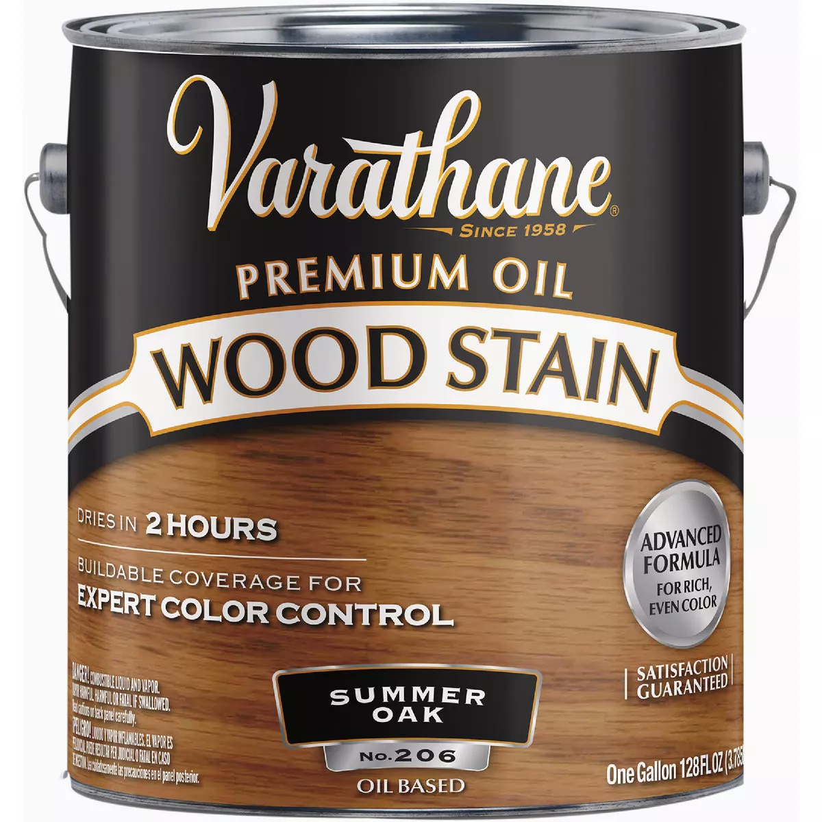 Varathane Premium Oil-Based Interior Wood Stain, Summer Oak, 1 Gal.