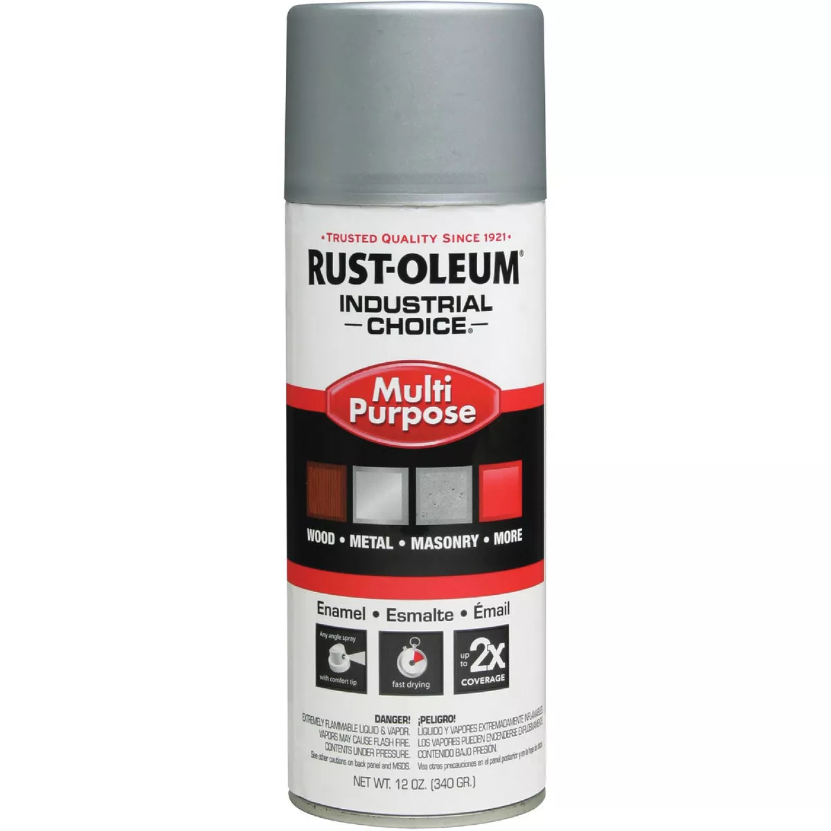 Rust-Oleum Industrial Choice 1600 System Multi-Purpose Enamel Dull Aluminum Spray