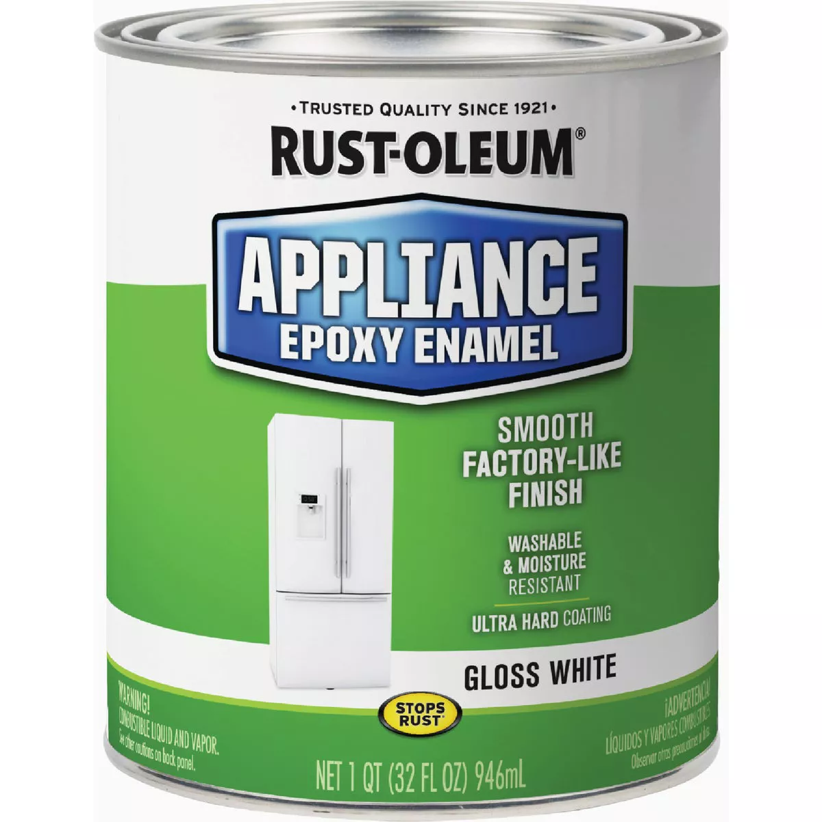 Rust-Oleum Appliance Epoxy Paint Quart Gloss White - photo 6