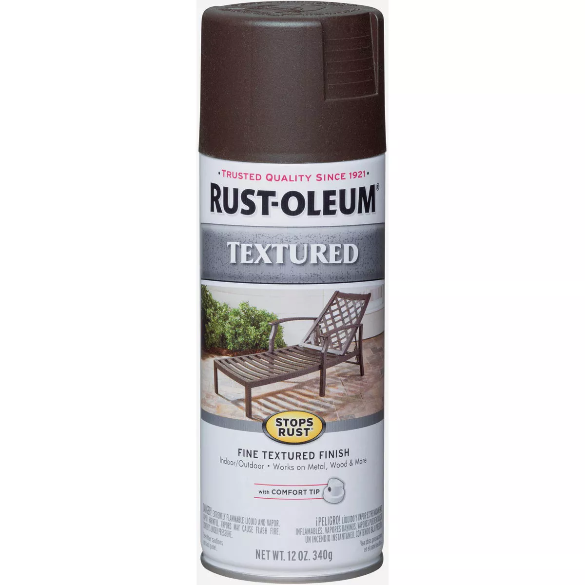 Rust-Oleum Stops Rust 12 Oz. Textured Finish Spray Paint, Dark Brown