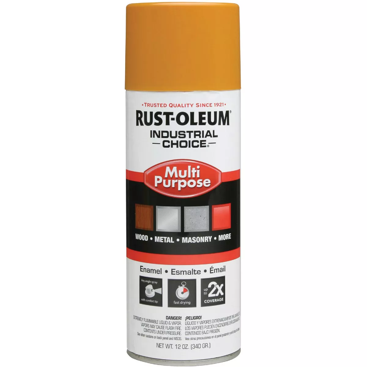 Rust-Oleum Industrial Choice 1600 System Multi-Purpose Enamel School Bus Yellow Spray