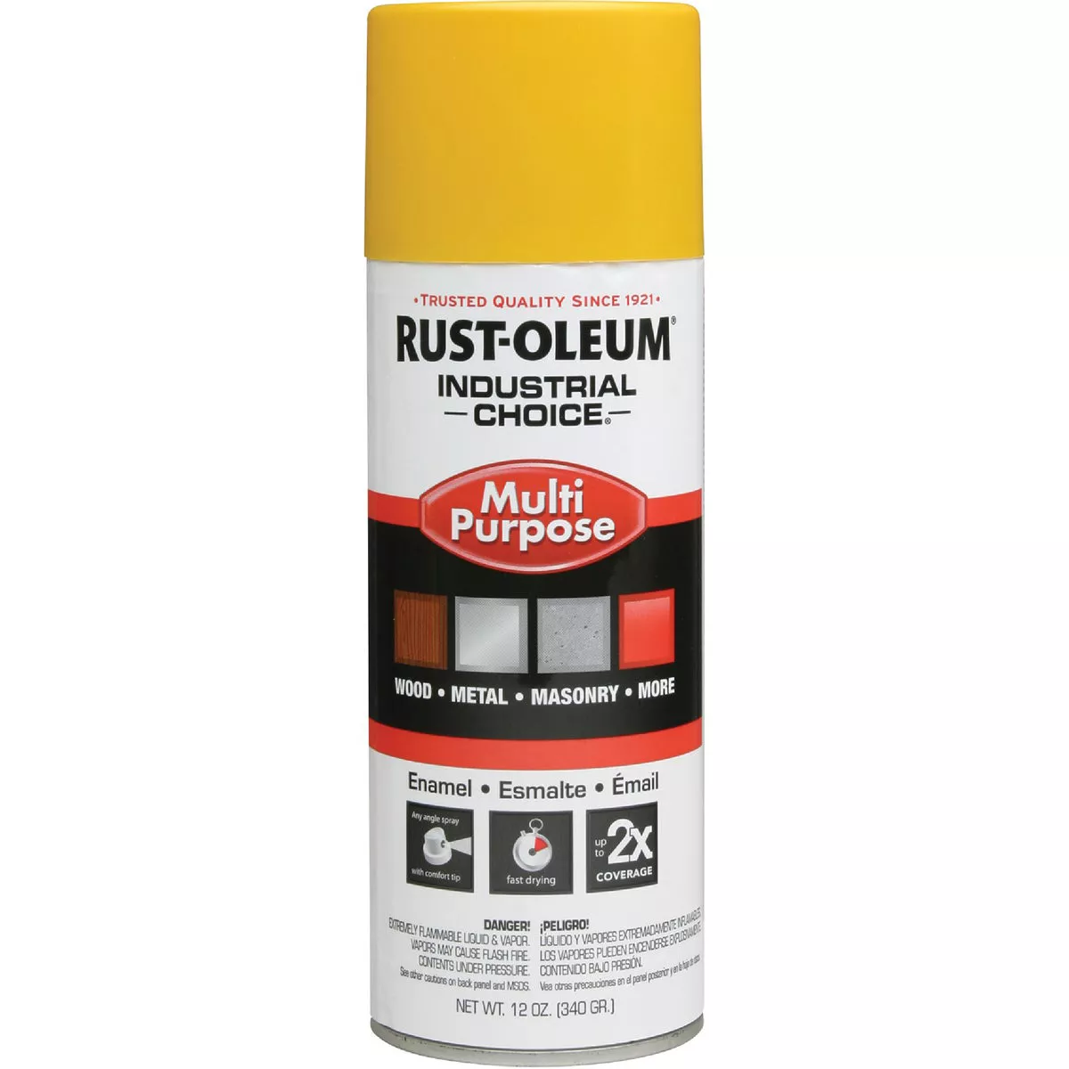 Rust-Oleum Industrial Choice 1600 System Multi-Purpose Enamel Safety Yellow Spray