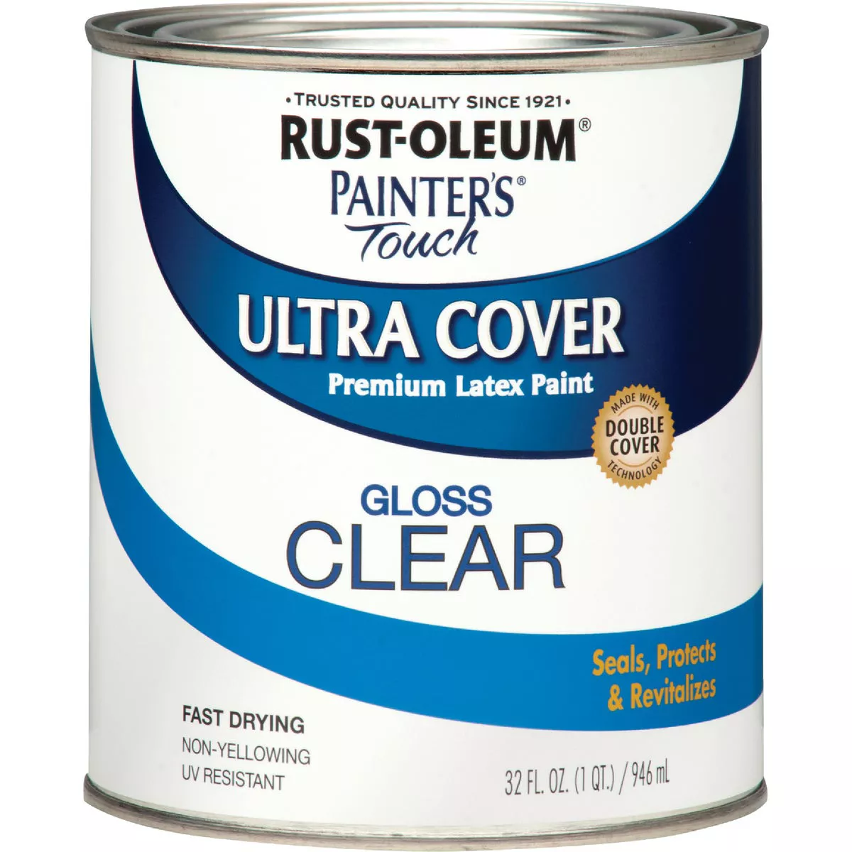 Rust-Oleum Painter's Touch Ultra Cover Acrylic Latex Gloss Decorator Enamel, Clear, 1 Qt.