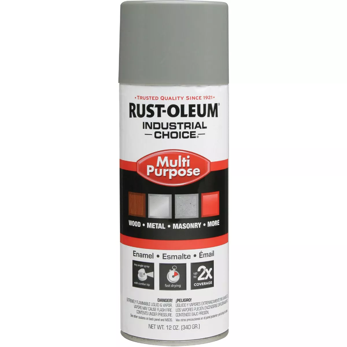 Rust-Oleum Industrial Choice 1600 System Multi-Purpose Enamel Dove Gray Spray