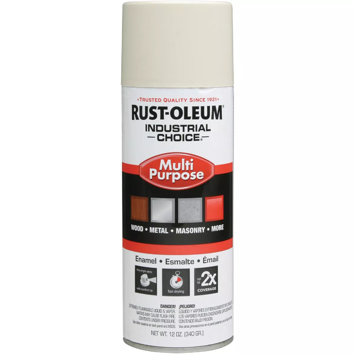 Rust-Oleum Industrial Choice 1600 System Multi-Purpose Enamel Antique White Spray