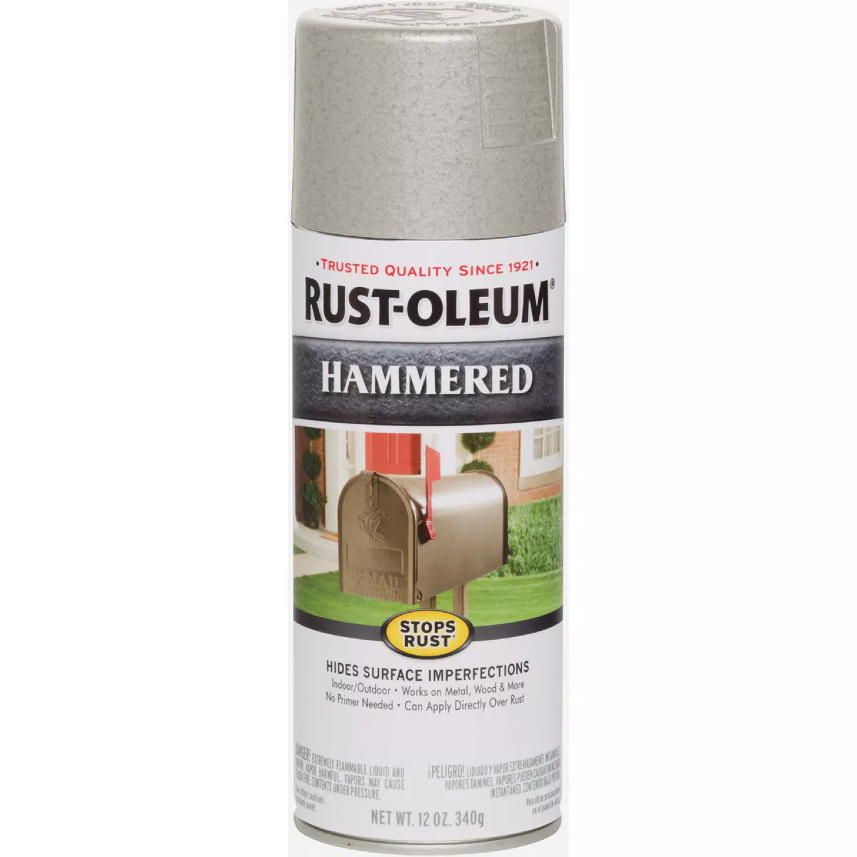 Rust-Oleum Stops Rust White 12 Oz. Hammered Finish Spray Paint - photo 2