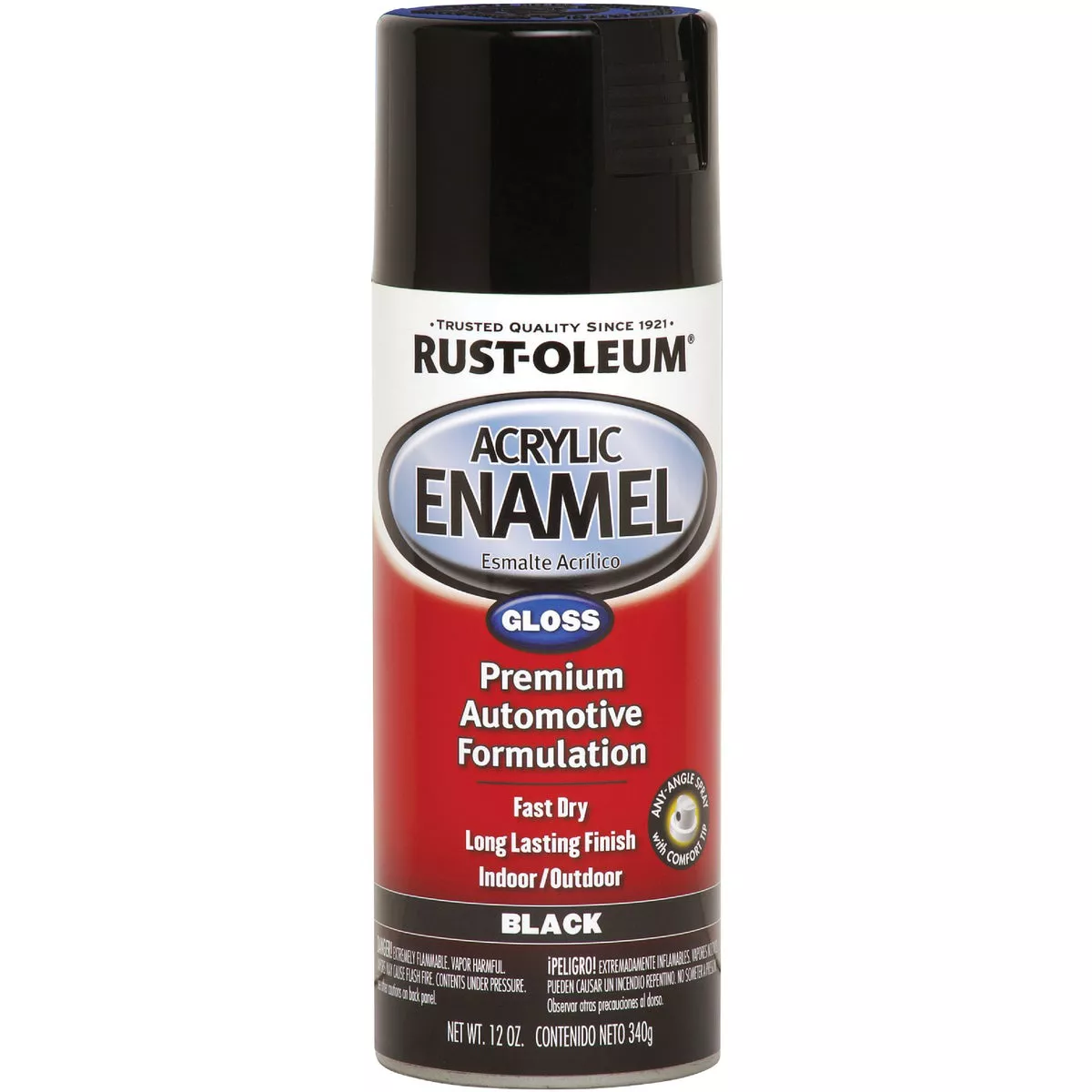 Rust-Oleum Gloss Black 12 Oz. Acrylic Enamel Spray Paint