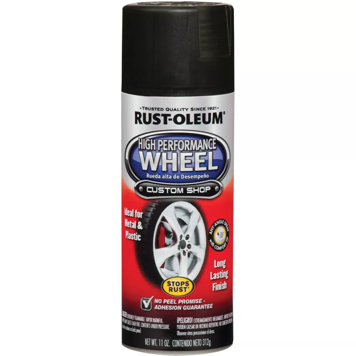 Rust-Oleum Matte Black 11 Oz. Automotive High Performance Wheel Spray Paint
