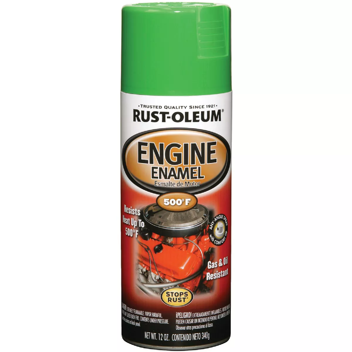 Rust-Oleum Stops Rust Gloss Green 12 Oz. Engine Enamel Spray Paint