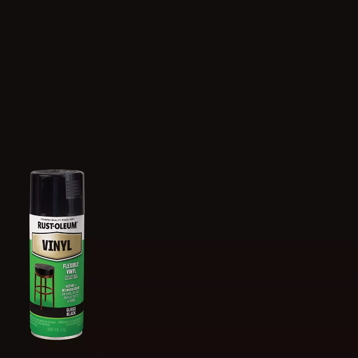 Rust-Oleum 12 Oz. Black Vinyl Spray