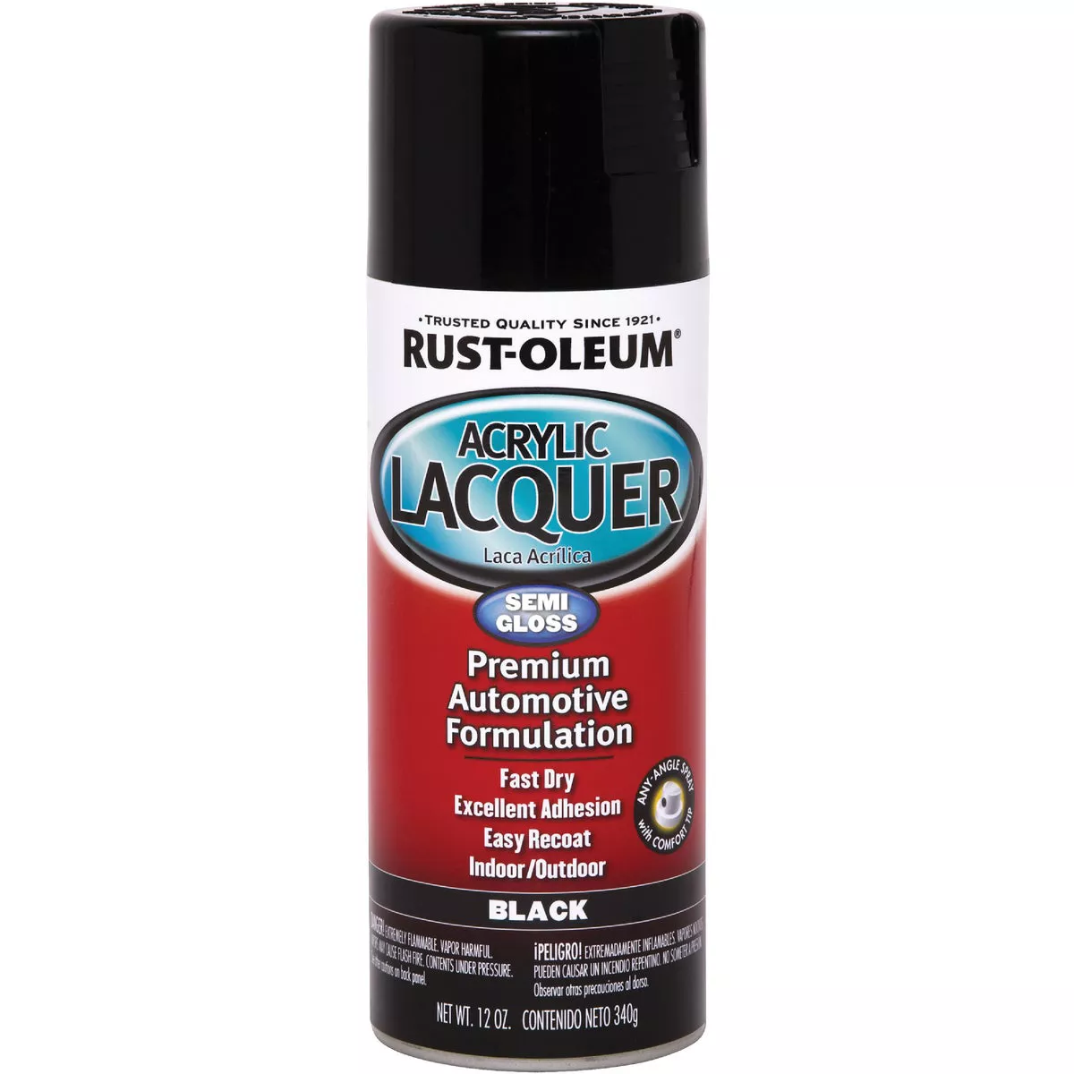 Rust-Oleum Automotive Gloss Black 12 Oz. Acrylic Lacquer Spray Paint