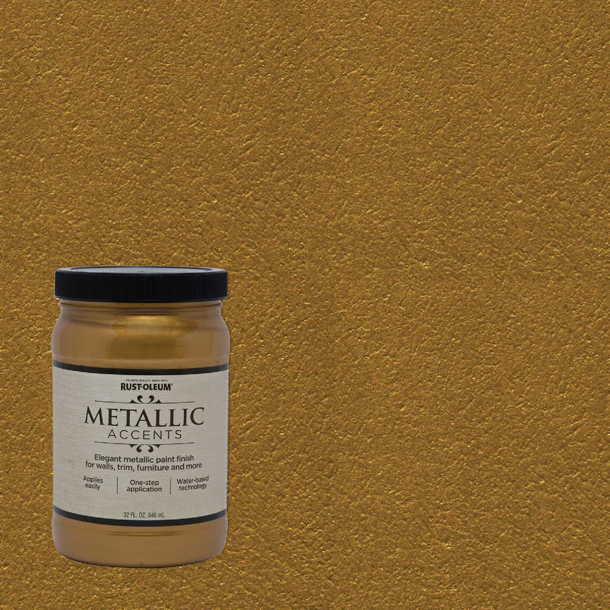 Rust-Oleum 32 Oz. Metallic Accents Paint, Gold Mine