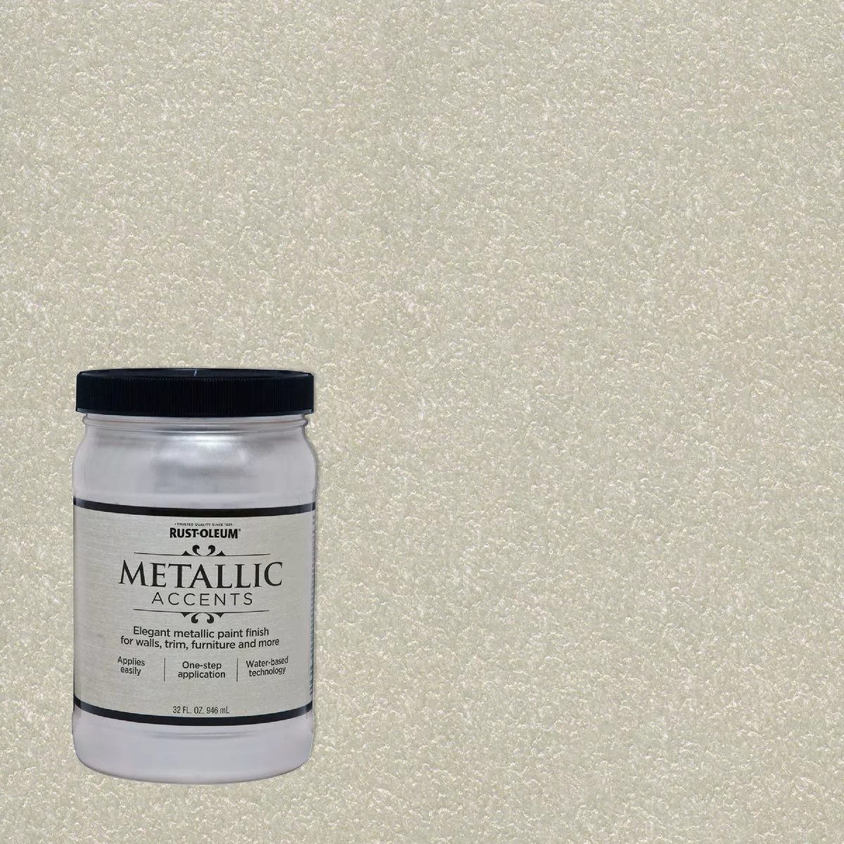 Rust-Oleum 32 Oz. Metallic Accents Paint, Sea Shell