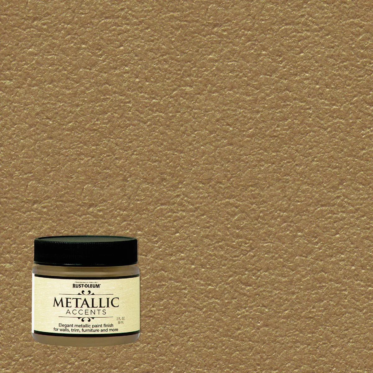 Rust-Oleum 2 Oz. Metallic Accents Paint, Soft Gold
