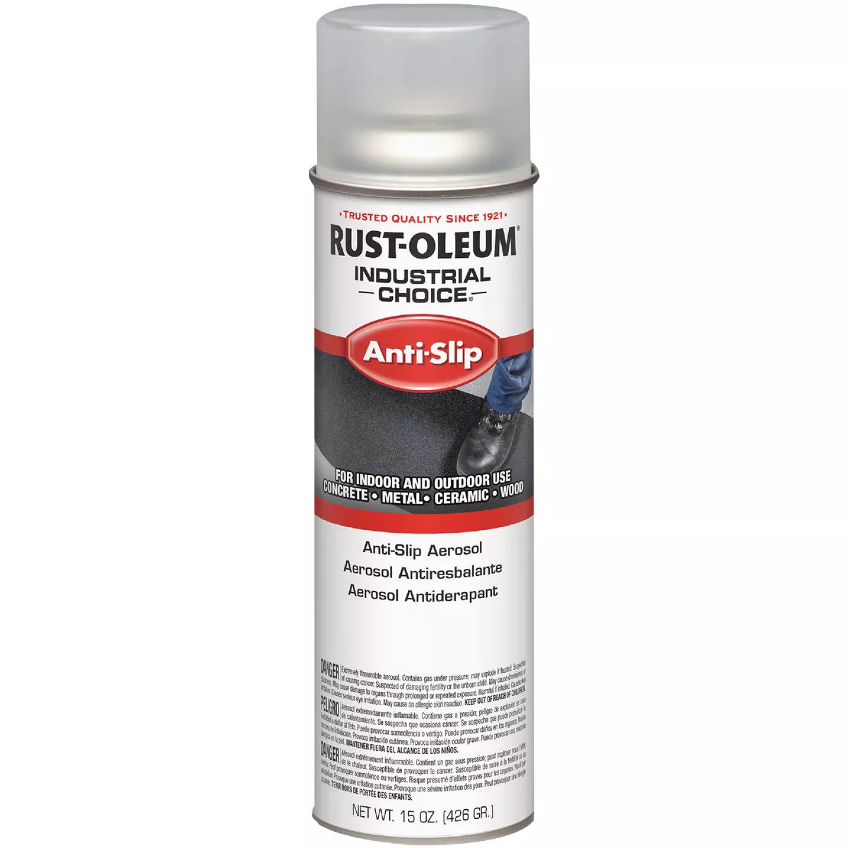 Rust-Oleum Industrial Choice 15 Oz. Clear AS2100 Anti-Slip Spray Paint