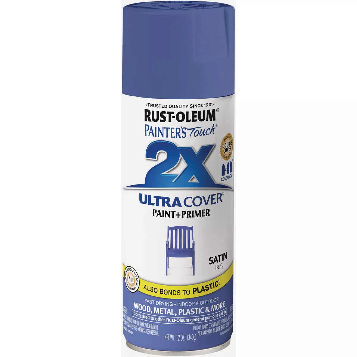 Rust-Oleum Painter's Touch 2X Ultra Cover 12 Oz. Iris Satin Spray Paint