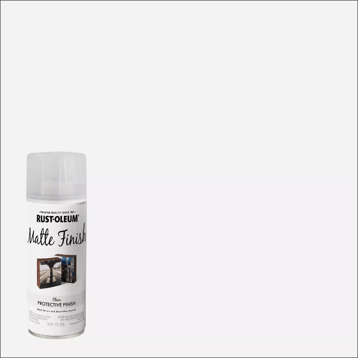 Rust-Oleum Matte Finish Spray Paint, 11 Oz., Clear