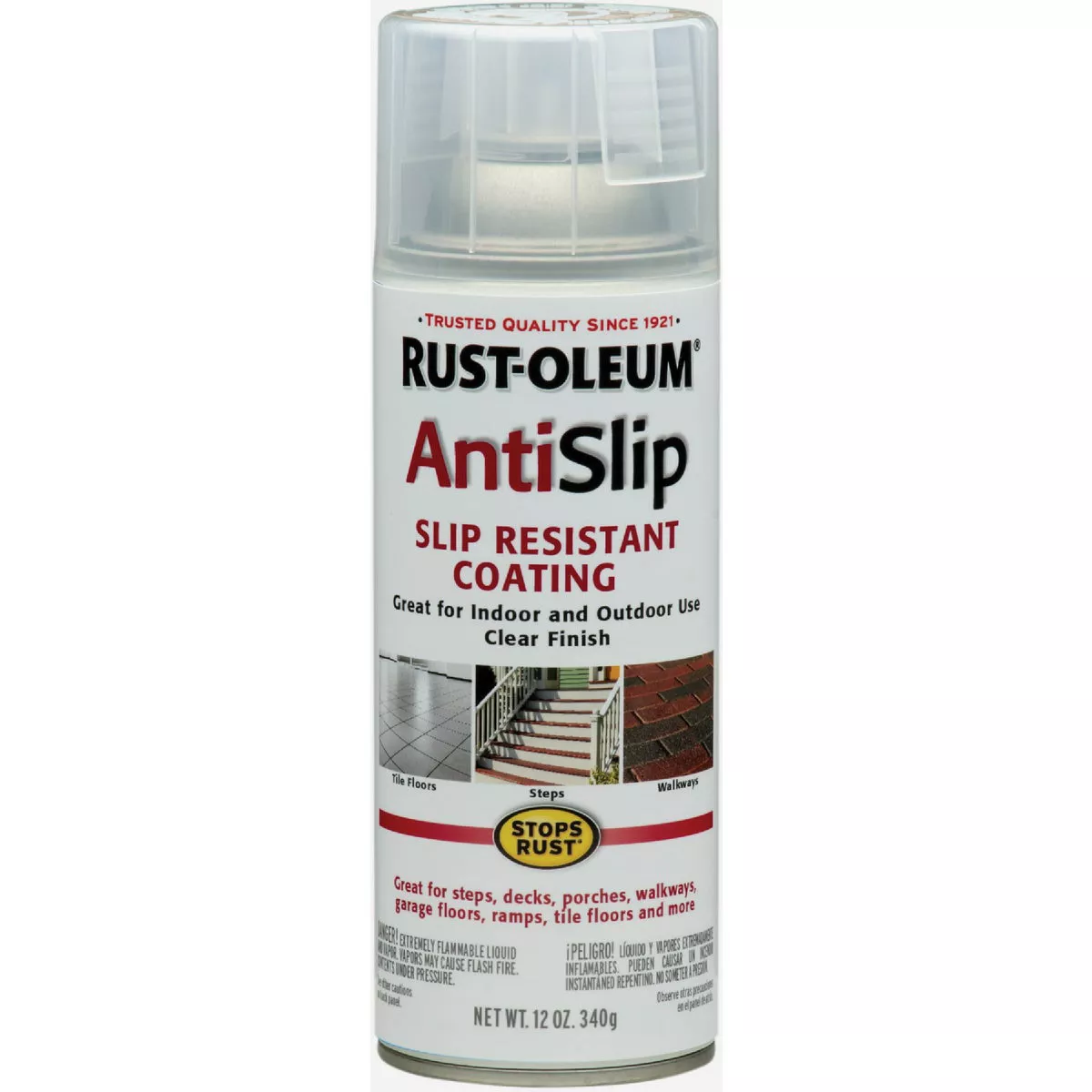 Rust-Oleum Anti-Slip Spray Coating, Clear, 12 Oz.