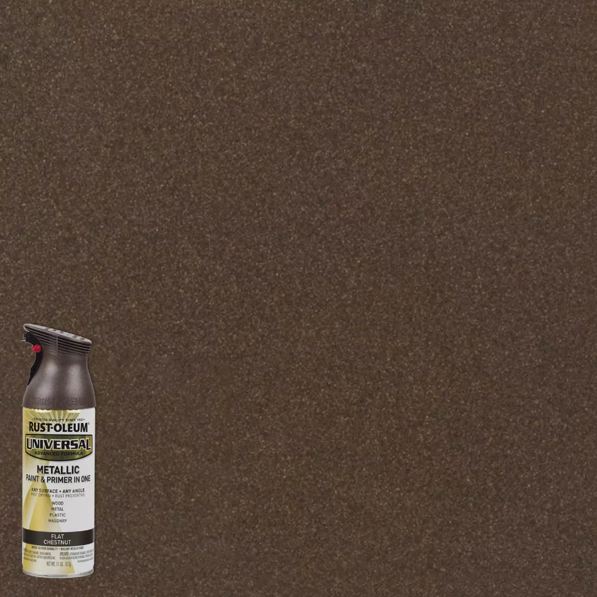 Rust-Oleum Universal 11 Oz. Metallic Flat Chestnut Spray Paint