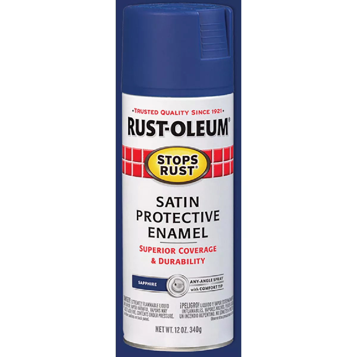 Rust-Oleum Stops Rust Sapphire Satin 12 Oz. Anti-Rust Spray Paint