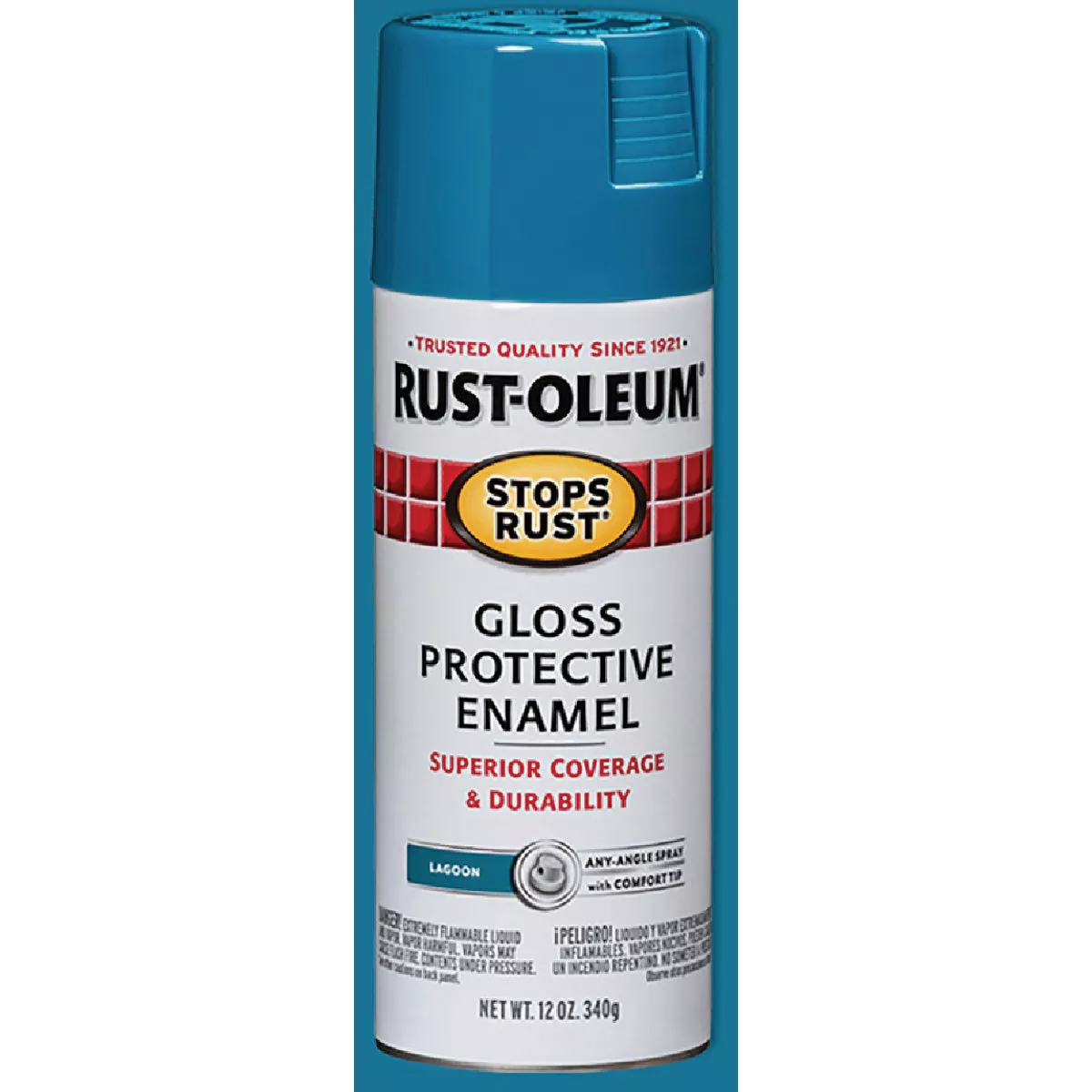 Rust-Oleum Stops Rust Lagoon Gloss 12 Oz. Anti-Rust Spray Paint | True ...