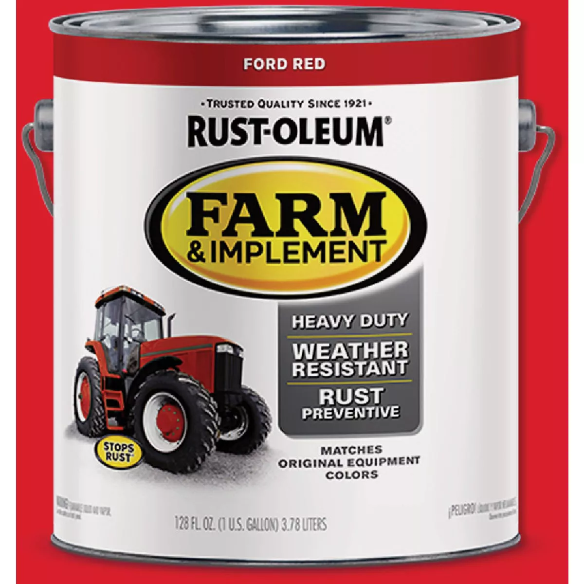 Rust-Oleum Farm & Implement Paint, Gloss Ford Red, 1 Gal.
