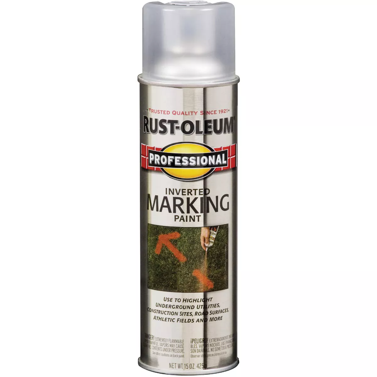 Rust-Oleum Professional Clear 15 Oz. Inverted Marking Spray Paint ...