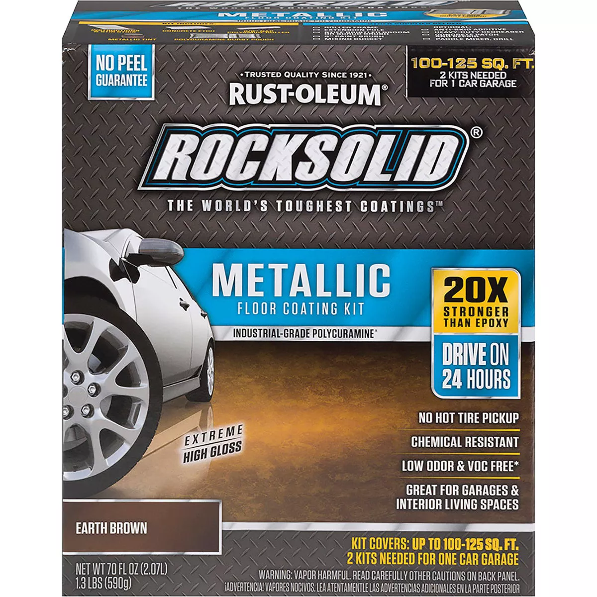 RockSolid Earth Brown Cycloaliphatic Amine 70 Oz. Kit Floor Coating-