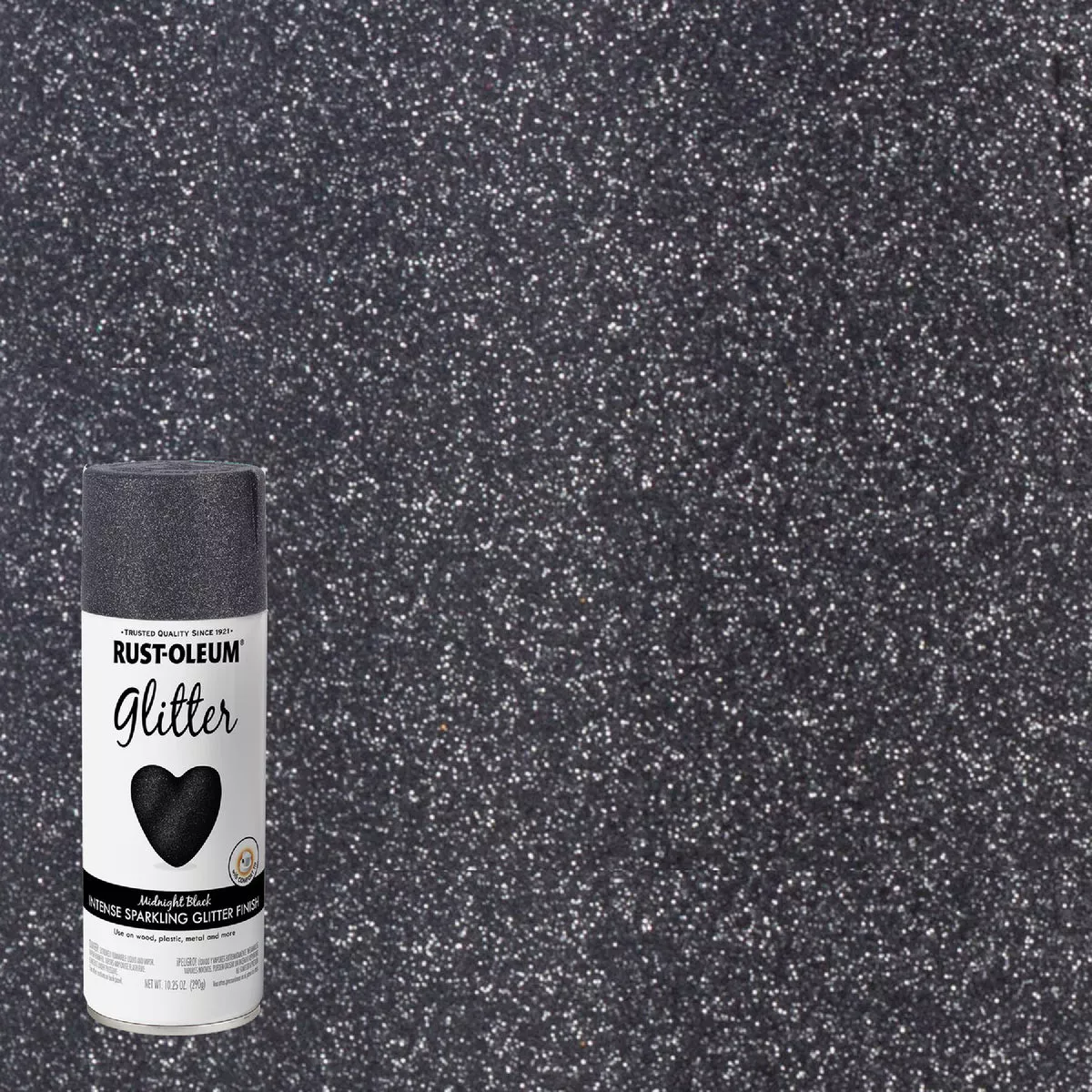 Rust-Oleum Midnight Black 10.25 Oz. Glitter Spray Paint